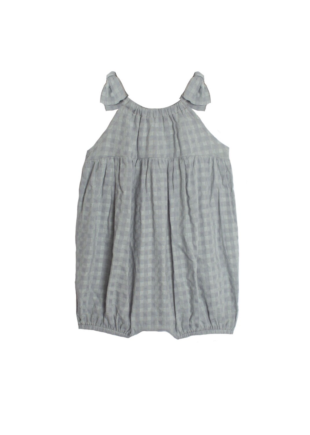 Mabel &amp; Honey - Blue Checkmate Baby Romper