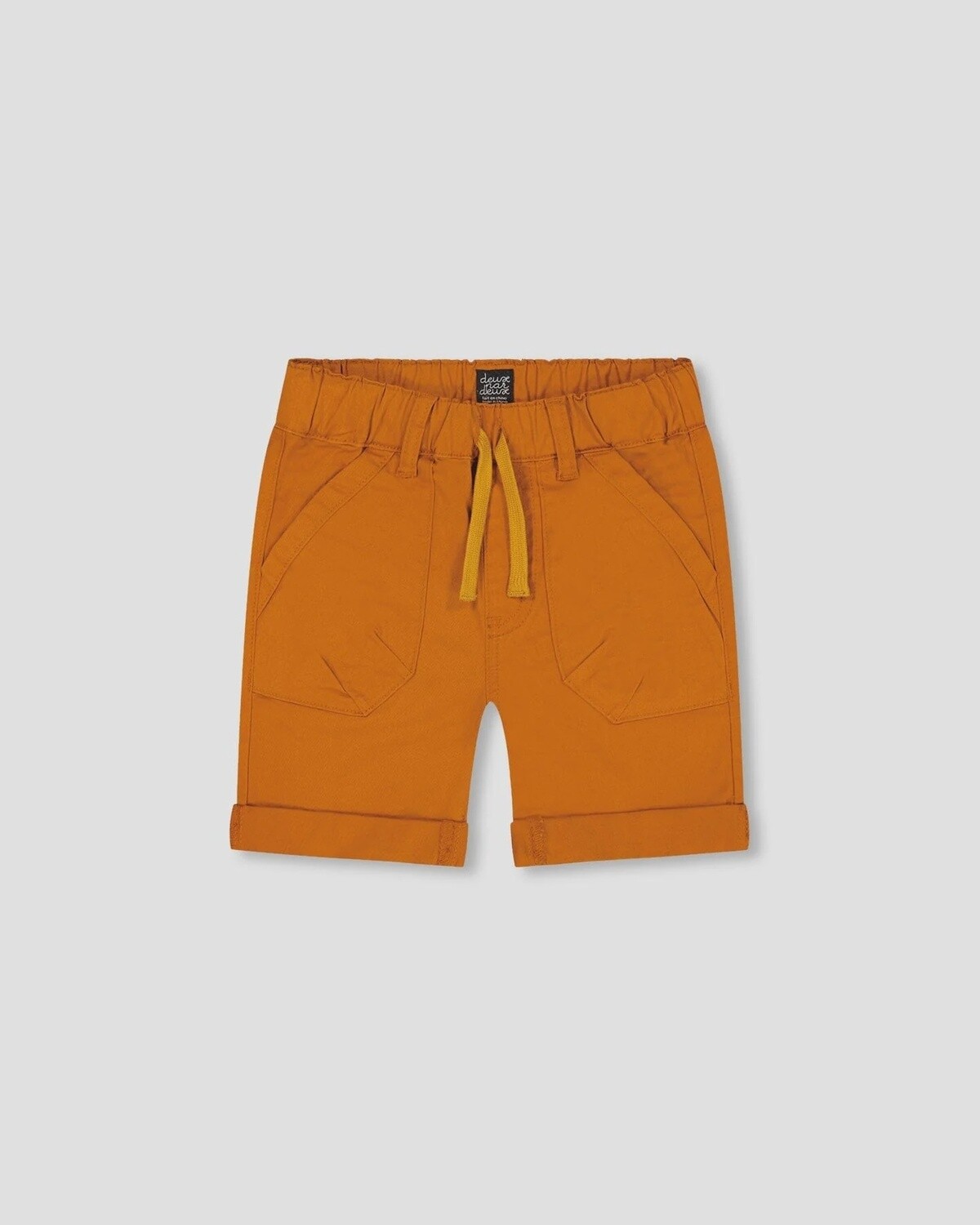 Deux Par Deux - Stretch Twill Shorts, Colour: Camel, Size: 12 Month