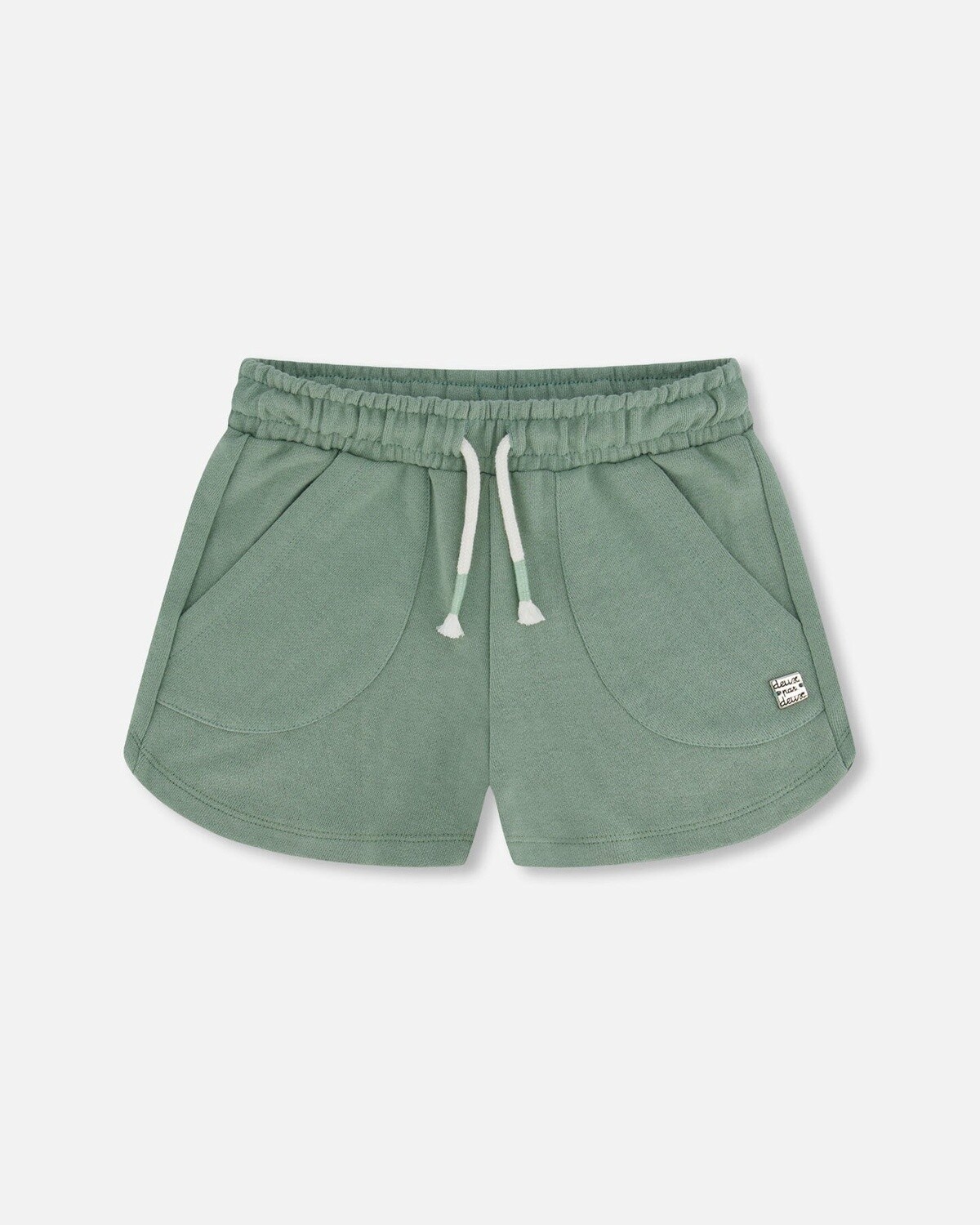 Deux Par Deux - French Terry Shorts, Colour: Green, Size: 3 Year