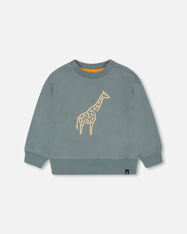 Deux Par Deux - Printed Terry Sweatshirt