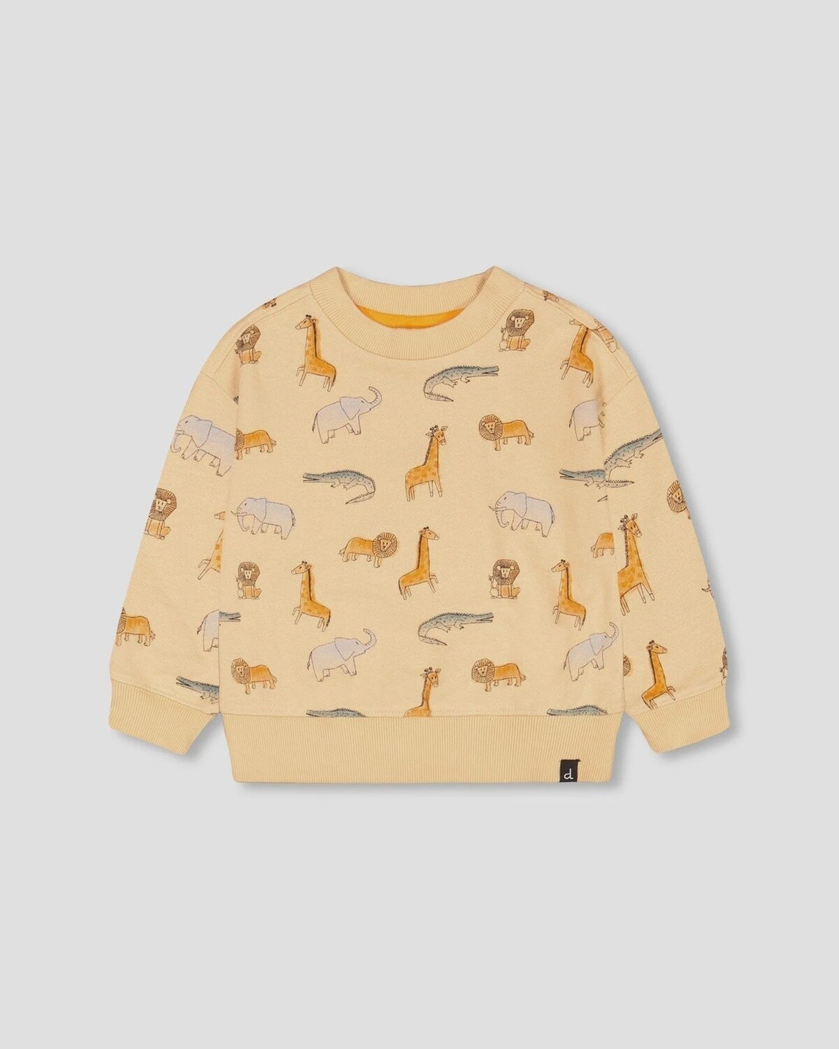 Deux Par Deux - Printed Terry Sweatshirt, Colour: Jungle Print, Size: 12 Month