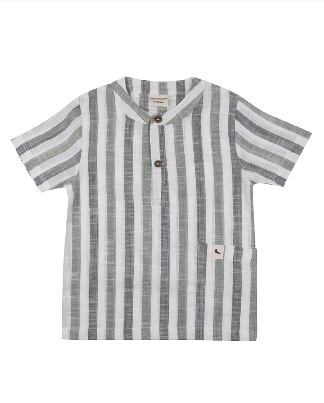 Turtle Dove London - Woven Stripe Shirt, Size: 0-6 Months