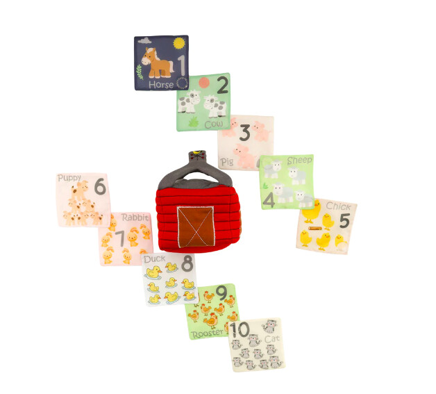 Farm House Wonder Cube with Animal  Scrunchies