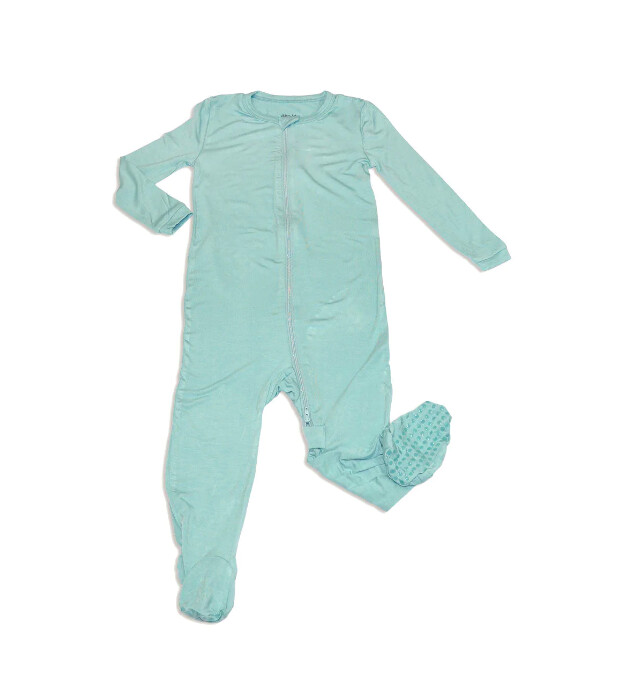 Silkberry Baby - Bamboo Footed Sleepers - Sale, Available Colour &amp; Size: Lustre 3-6M