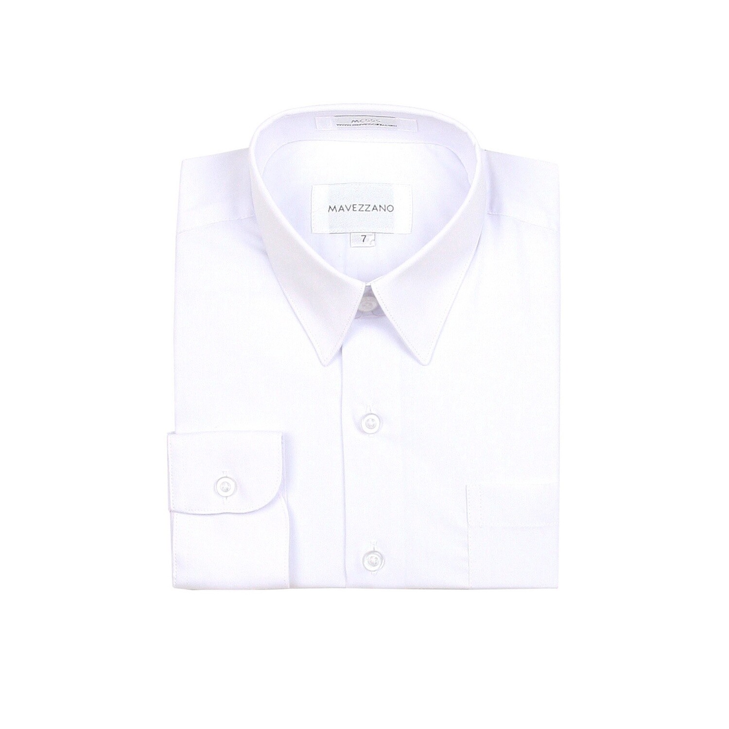Mavezzanos - Dress Shirts, Colour: White, Size: 6-12m