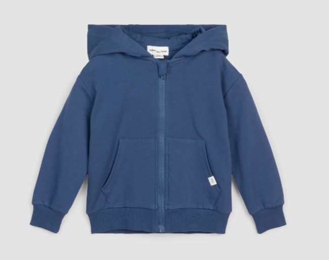 Miles the Label - Basics Vintage Blue Zip-Up Hoodie