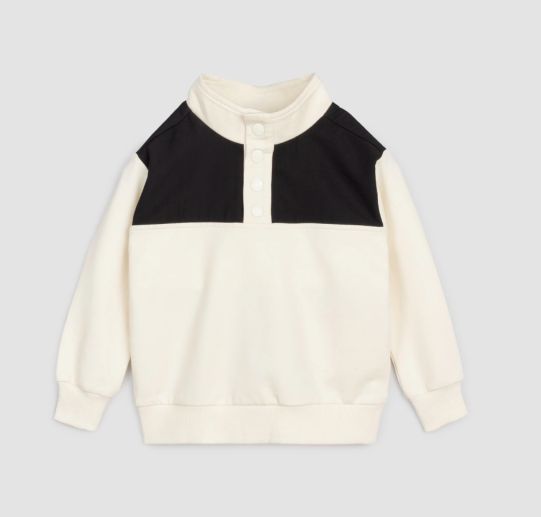 Miles the Label - Cream &amp; Black Pullover