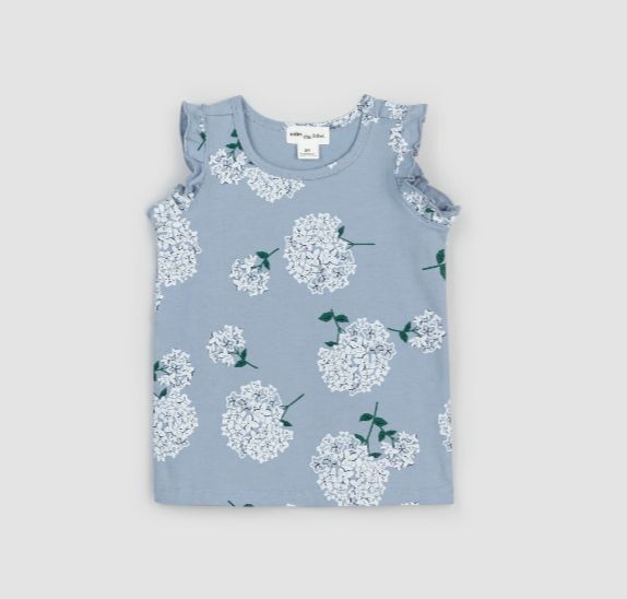 Miles the Label - Hydrangea Print Sleeveless Empire Top