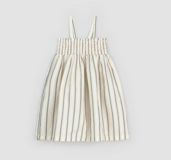 Miles the Label - Striped Linen Smocked Dress