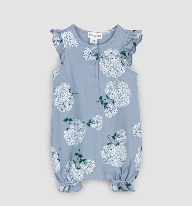 Miles the Label - Hydrangea Print Sleeveless Romper