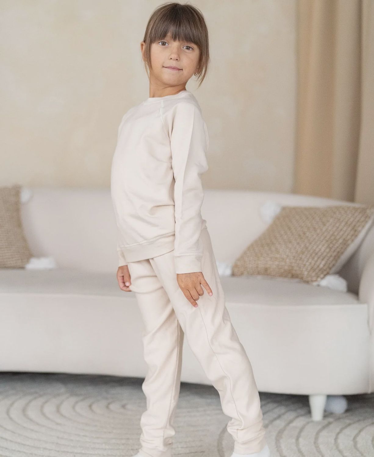 Silkberry Baby - Fleece Sweat Set, Colour: Moonbeam, Size: 3-6 Months