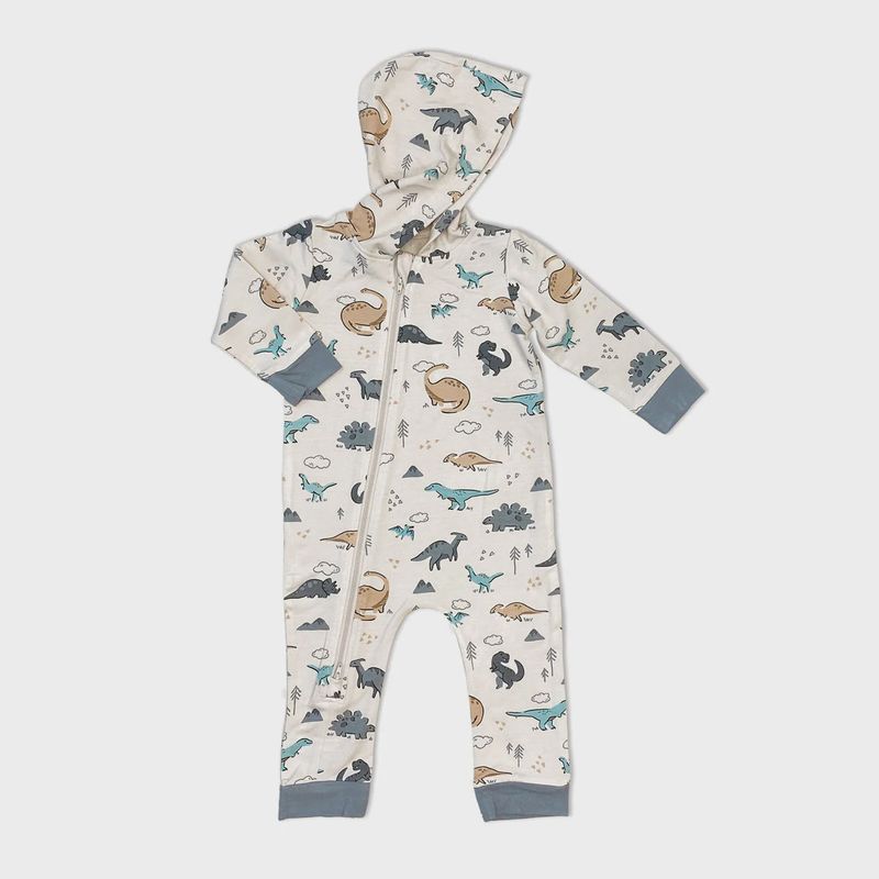Silkberry Baby - Bamboo Fleece Hooded Romper