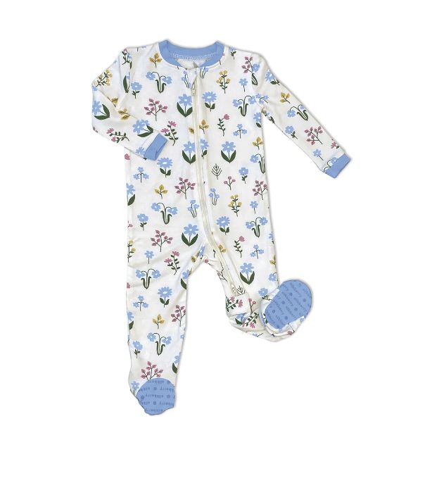 Silkberry Baby - Bamboo Fleece Footed Sleepers