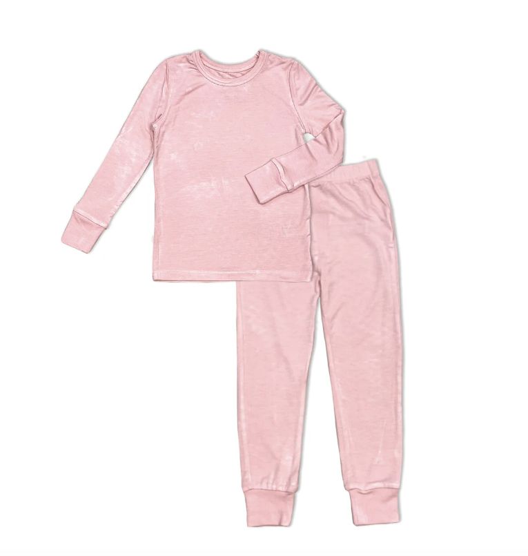 Silkberry Baby - Long Sleeve Pajama Set, Colour: Teatime Pink, Size: 2T