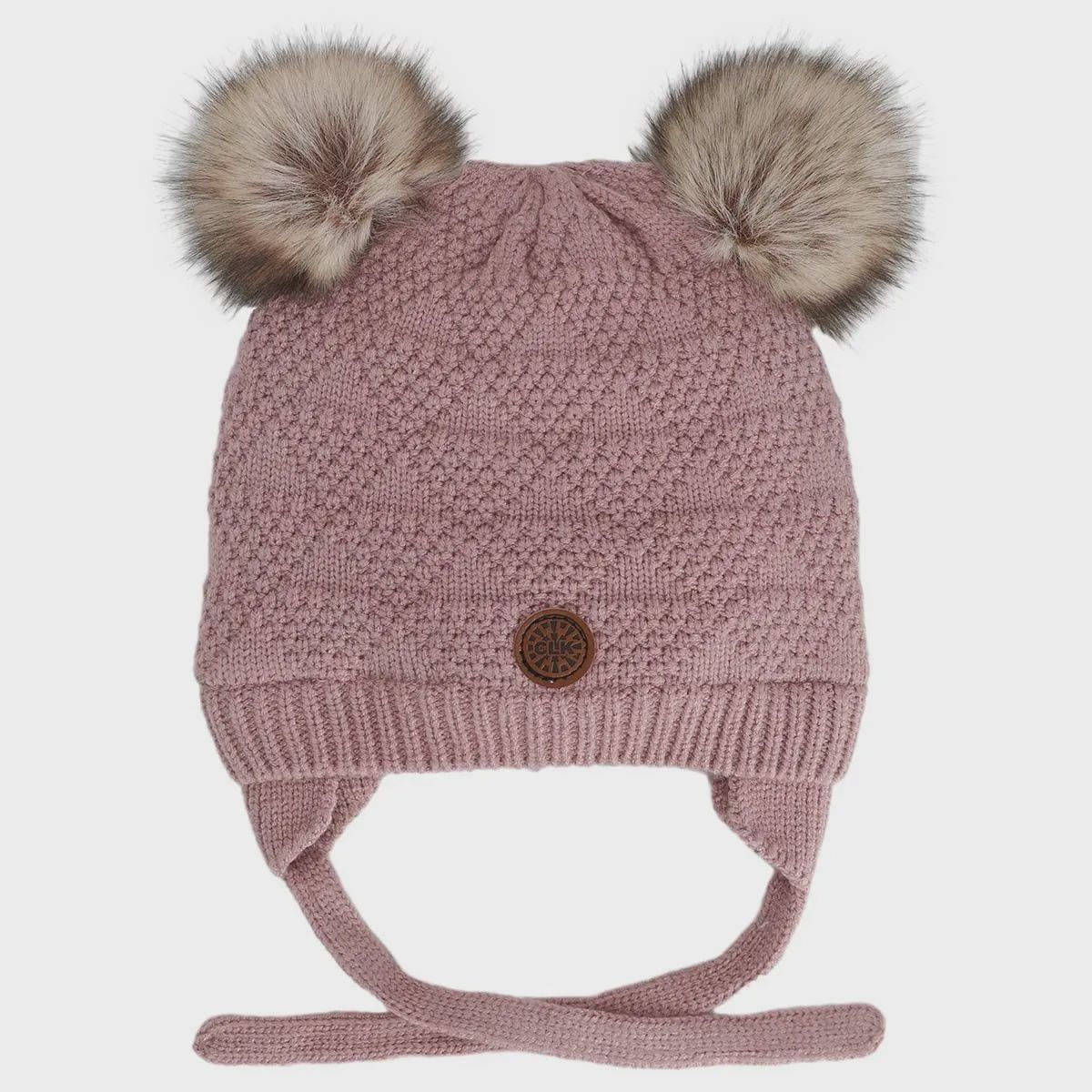 Calikids - Knit Soft Touch Hat, Colour: Rose, Size: XS(0-3m)