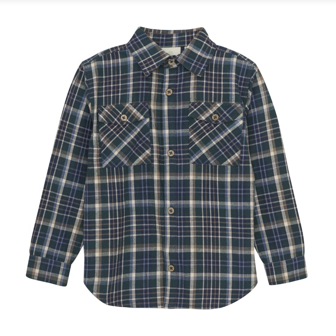 En-Fant - Check Shirt, Colour: Green Gables, Size: 10 Y
