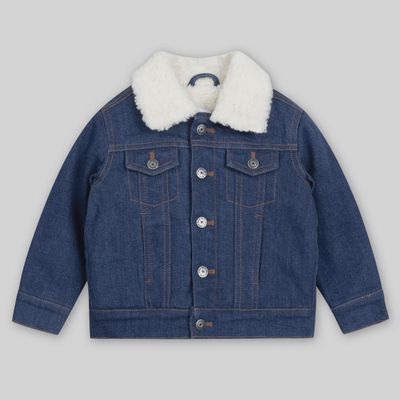 Miles the Label - Sherpa-Lined Denim Jacket