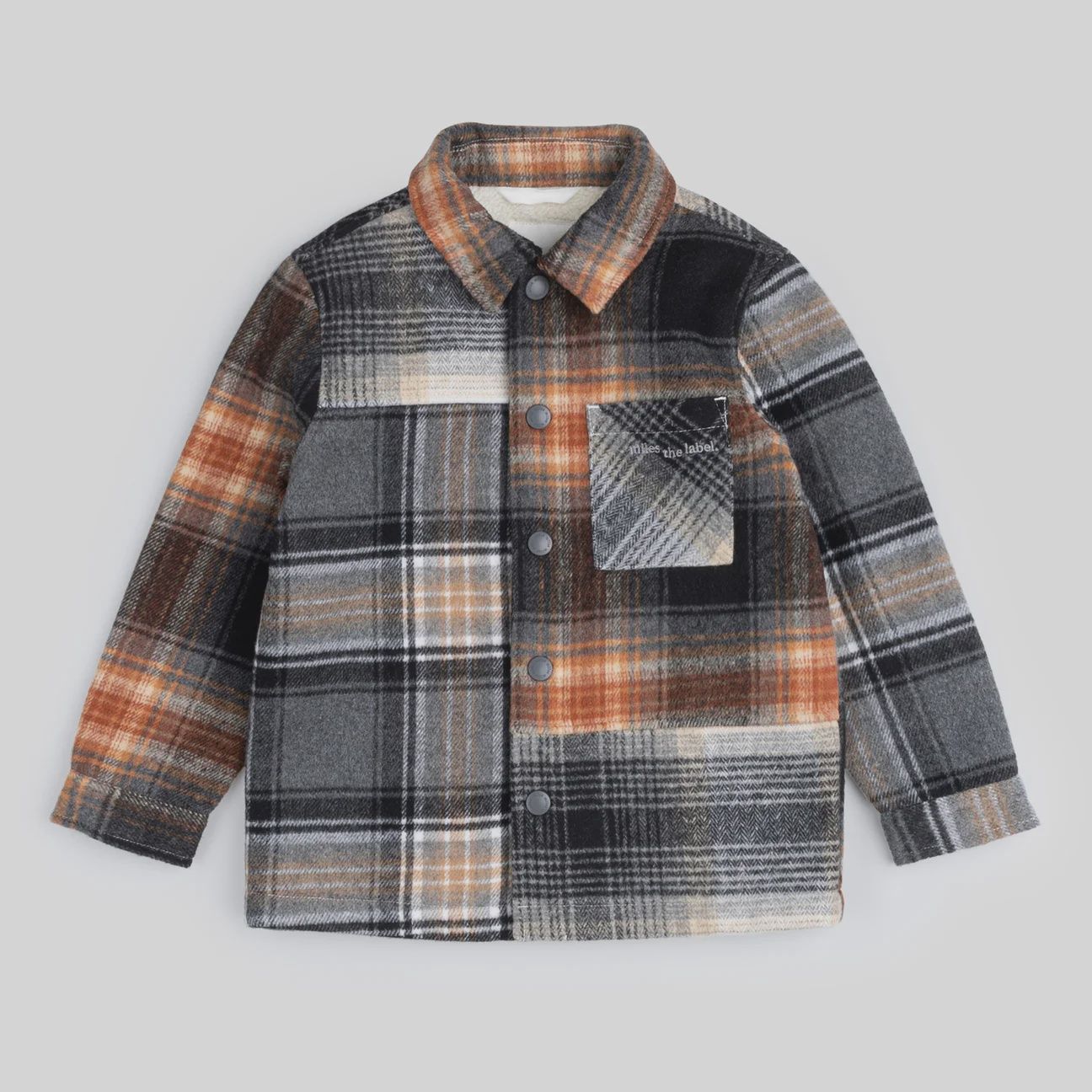 Miles the Label - Copper Plaid Jacket, Size: 12 Months