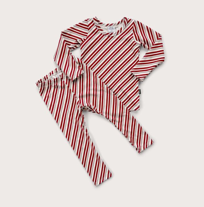 Little &amp; Lively - Candy Cane Long Sleeve PJs