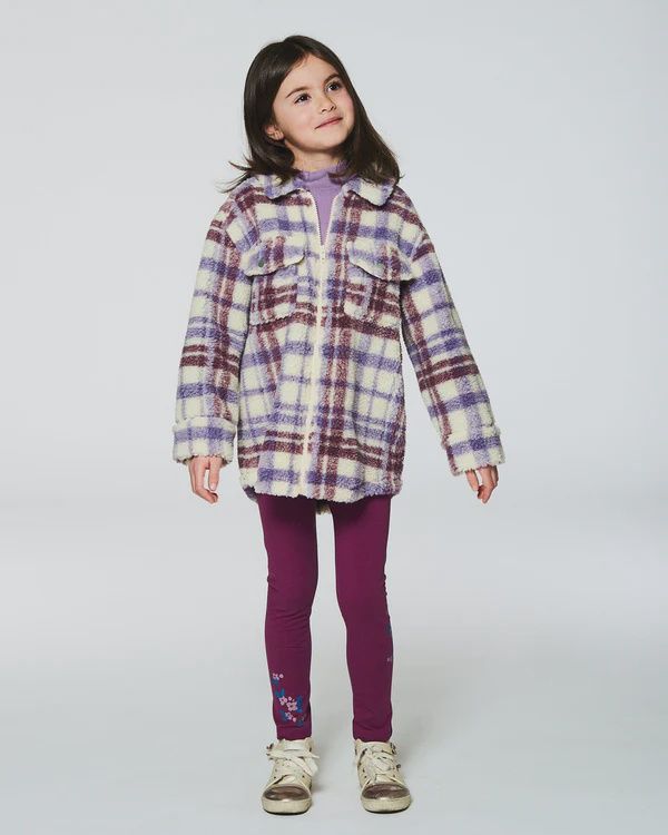 Deux Par Deux - Plaid Sherpa Lightweight Jacket