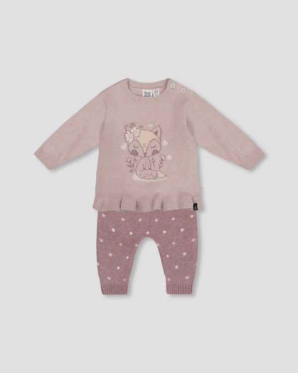 Deux Par Deux - Knitted Soft Touch Top &amp; Pant Set