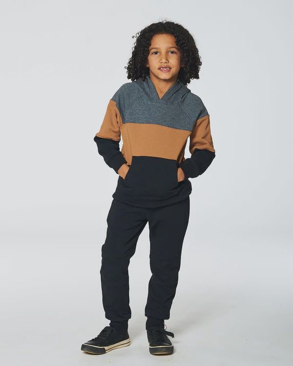 Deux Par Deux - Coloublock Fleece Hoodie