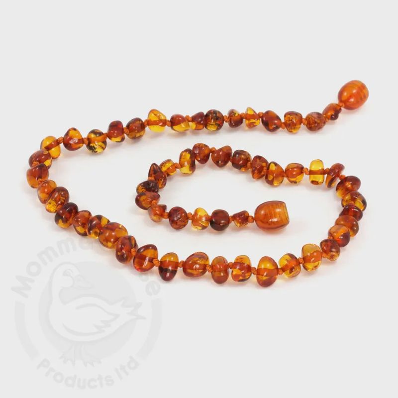 Momma Goose - Amber Teething Necklaces 10&quot;