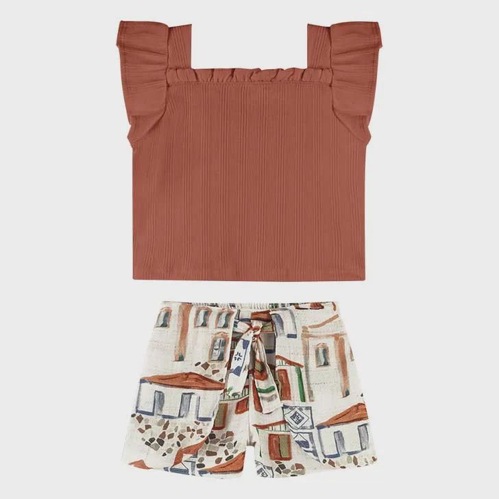 Milon - Printed Blouse &amp; Shorts