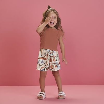 Milon - Printed Blouse &amp; Shorts