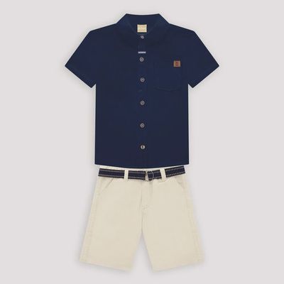 Milon - Collar Short Set with Belt