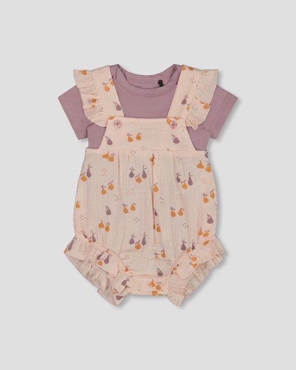 Deux Par Deux - Jersey Onesie &amp; Shortall set, Size: 3 Months