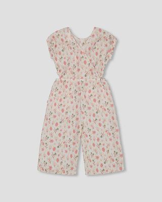 Deux Par Deux - Printed Jumpsuit with Cutouts
