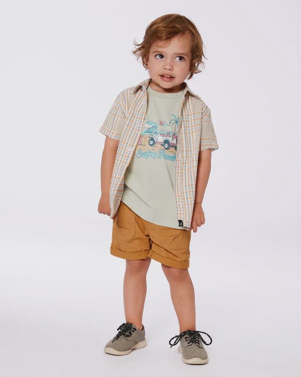 Deux Par Deux - Short Sleeve Button Down
