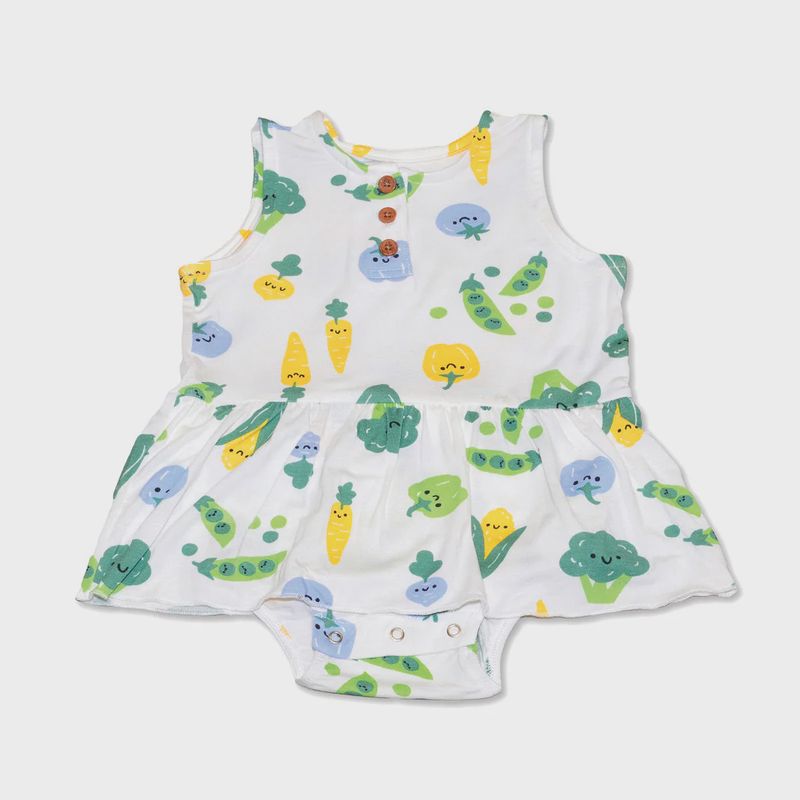 Silkberry Baby - Bamboo Skirt Bodysuit