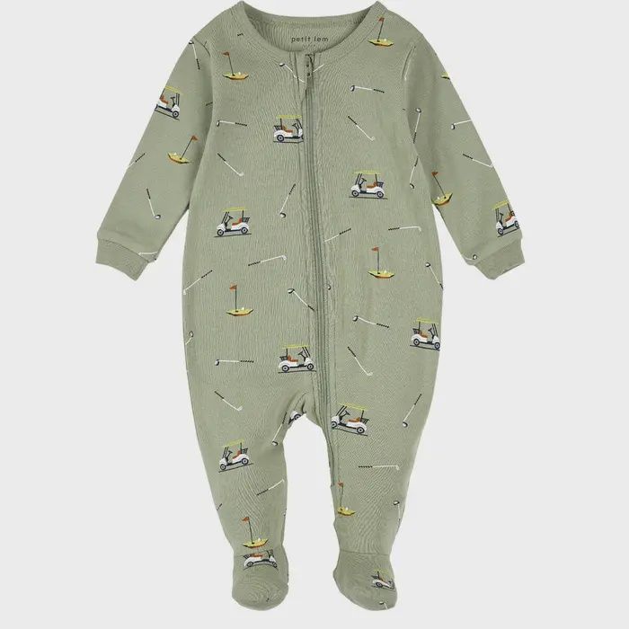 Petit Lem - Family Matching Golf PJ Sets, Colour: Golf Green, Size: Newborn
