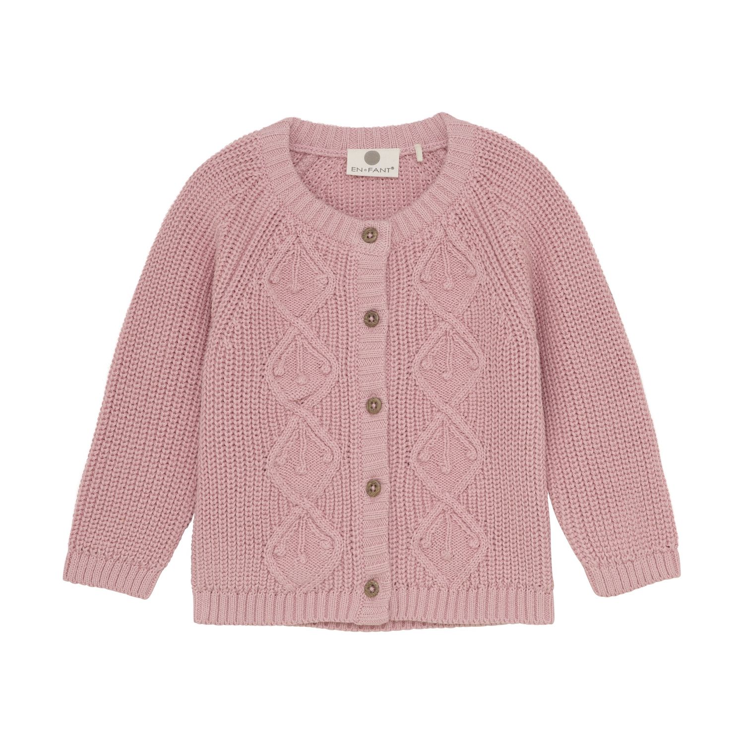 En-Fant - Baby Knit Cardigan, Colour: Rose, Size: 3 Months