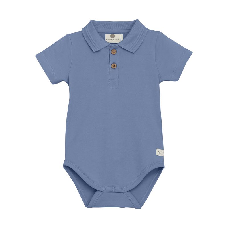 En-Fant - Blue Polo Bodysuit