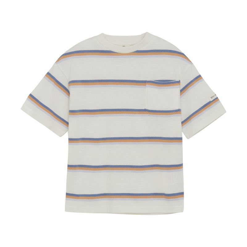 En-Fant - Blue/Orange Stripe T-Shirt