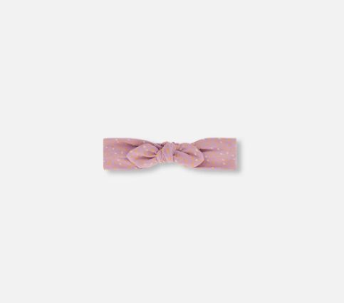 Deux par Deux - Organic Cotton Headband, Colour: Purple Seeds, Size: 3-9 Months