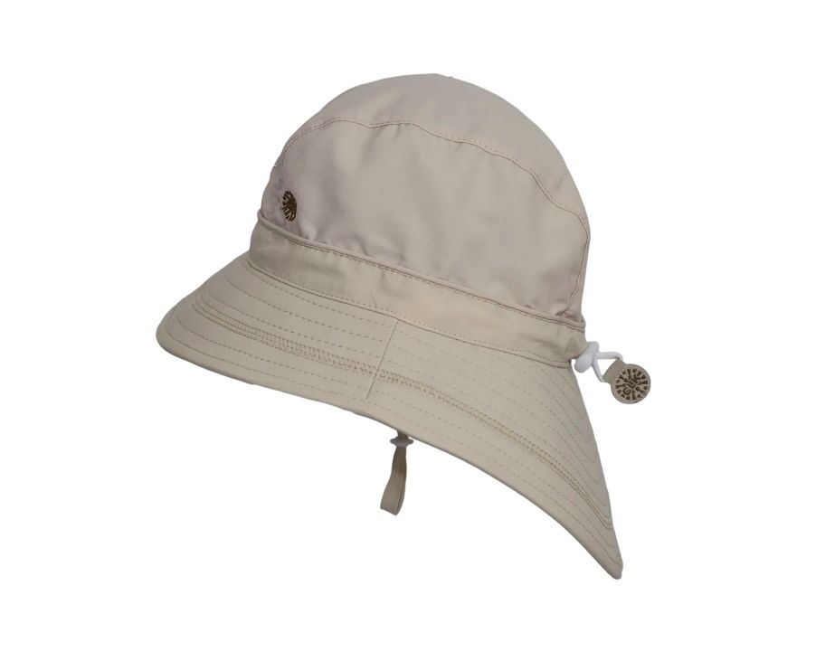 Calikids - UV Beach Hat, Colour: Almond, Size: XS (0-6 Months)
