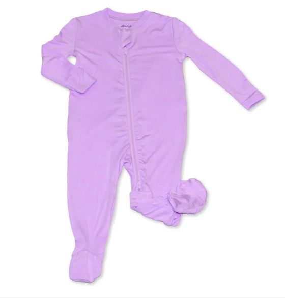 Silkberry Baby - Bamboo Footed Sleepers - Solid Colours