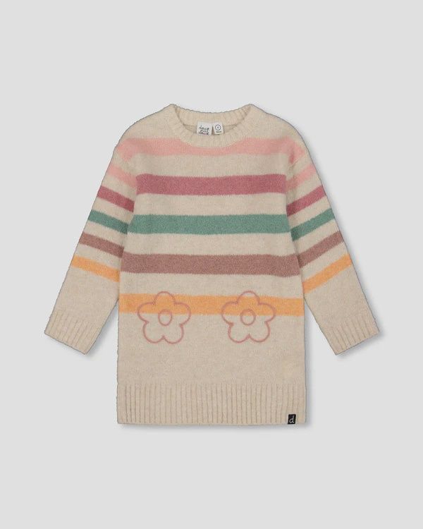Deux Par Deux - Knitted Striped Tunic, Size: 2 Years
