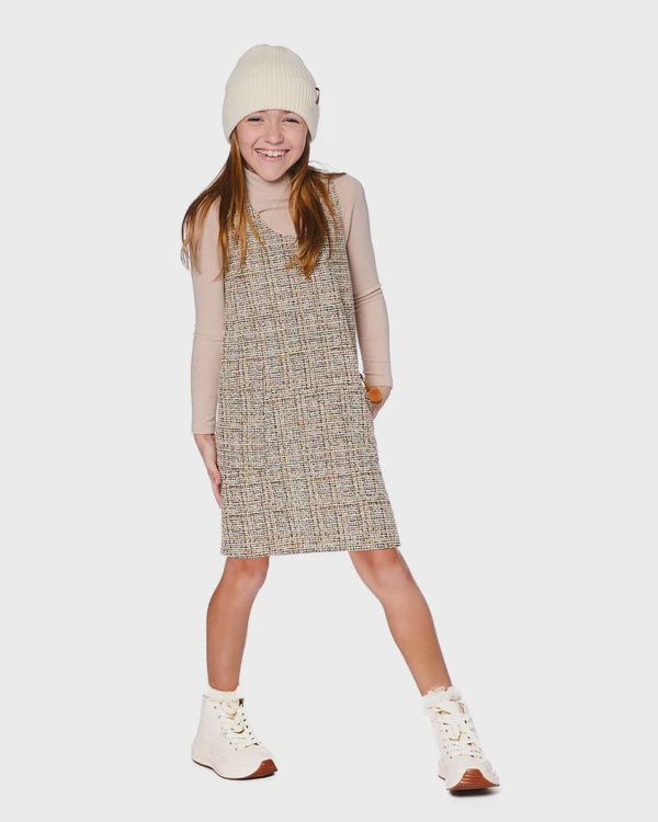 Deux Par Deux - Tweed Overall Dress