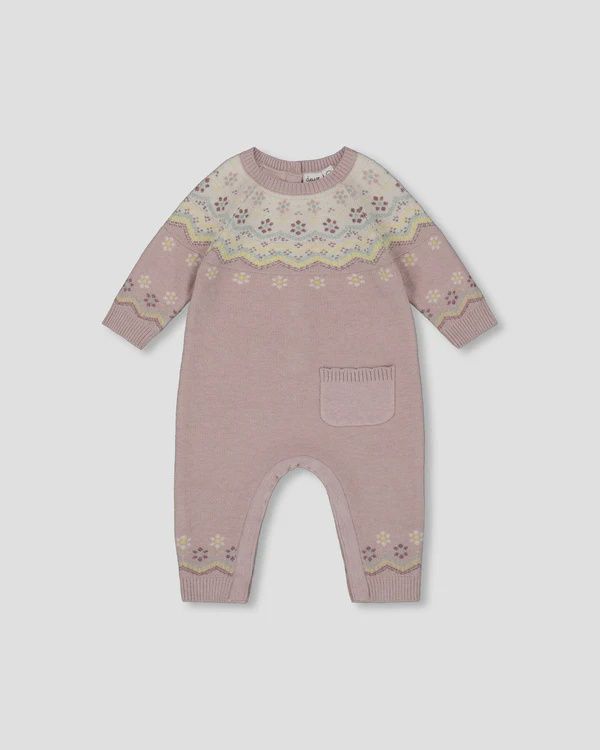 Deux Par Deux - Soft Knitted Jumper - Dusty Purple, Size: 3 Months