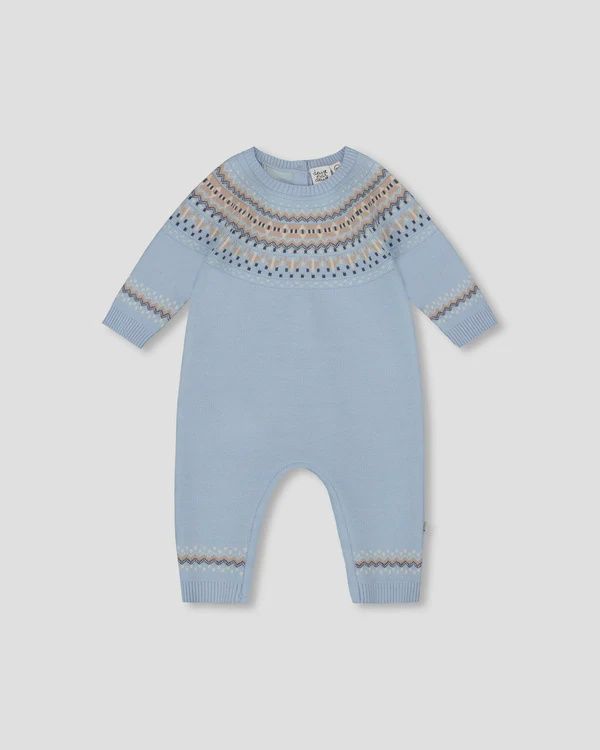 Deux Par Deux - Soft Knitted Jumper - Blue, Size: 3 Months