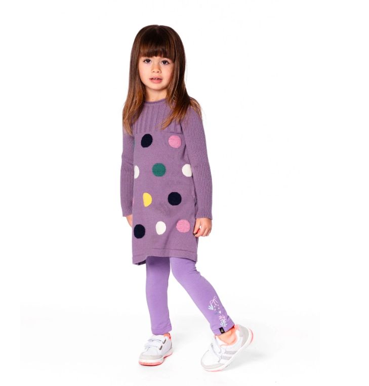 Deux Par Deux - Polka Dot Sweater Dress