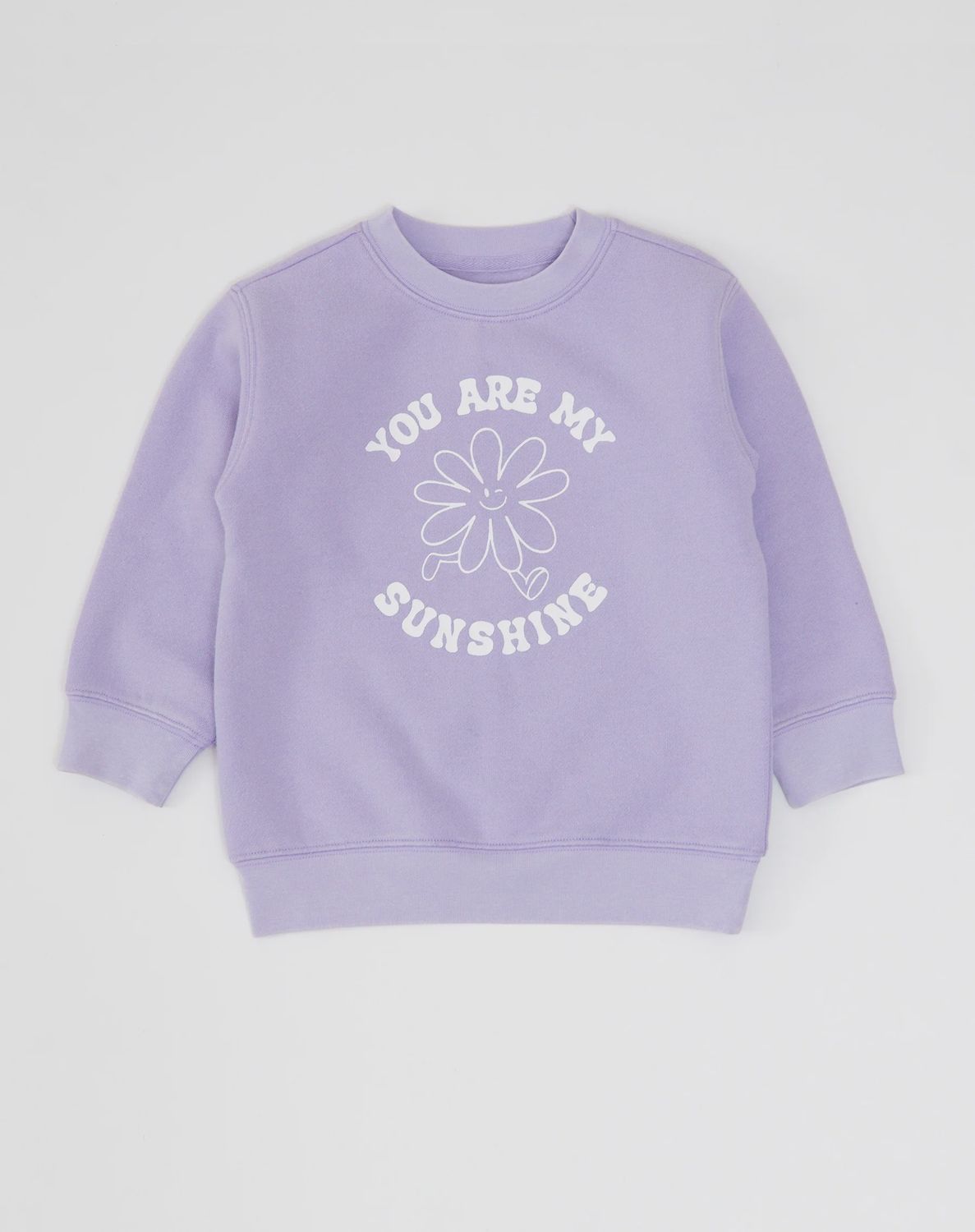 Brunette the Label - You Are My Sunshine Crew, Colour: Lilac, Size: 6-12 Months