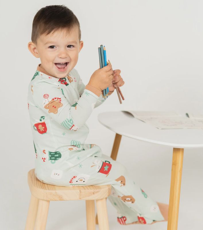 Silkberry Baby - Holiday Family Matching  - Sleeper w/ Colouring Book