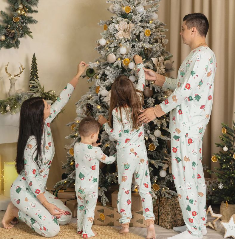 Silkberry Baby - Holiday Family Matching  - Sleeper w/ Colouring Book