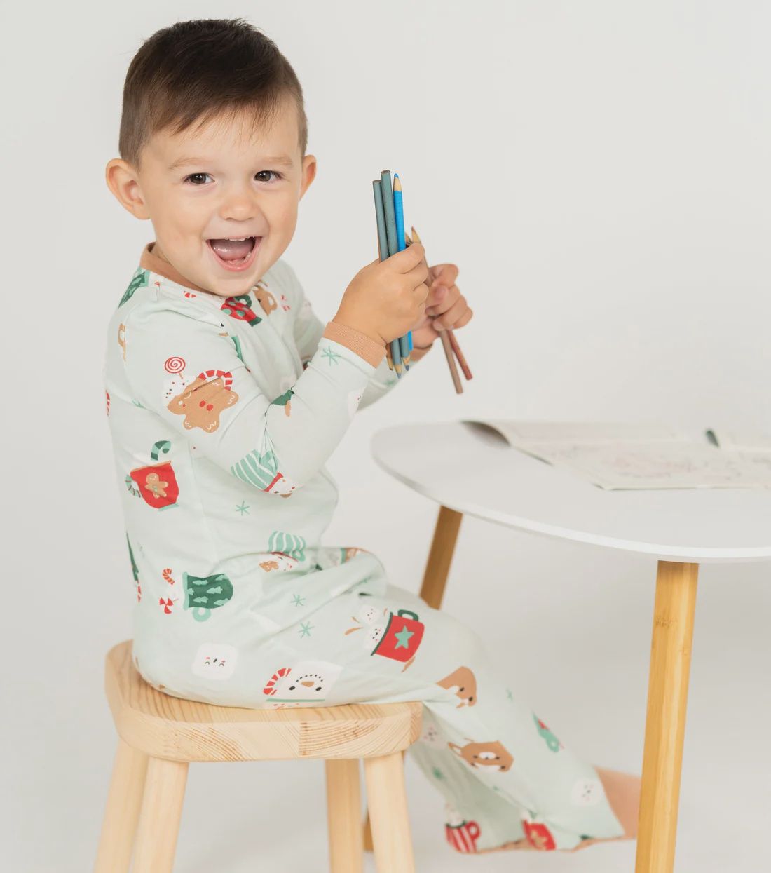 Silkberry Baby - Holiday Family Matching  - Sleeper w/ Colouring Book, Size: 0-3 Months